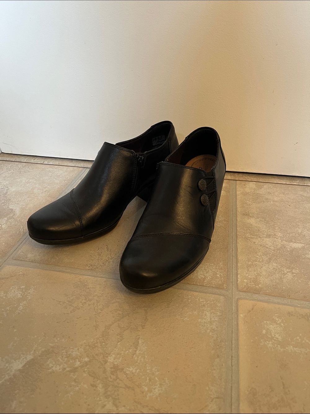 Collection by Clarks black boot/shoe